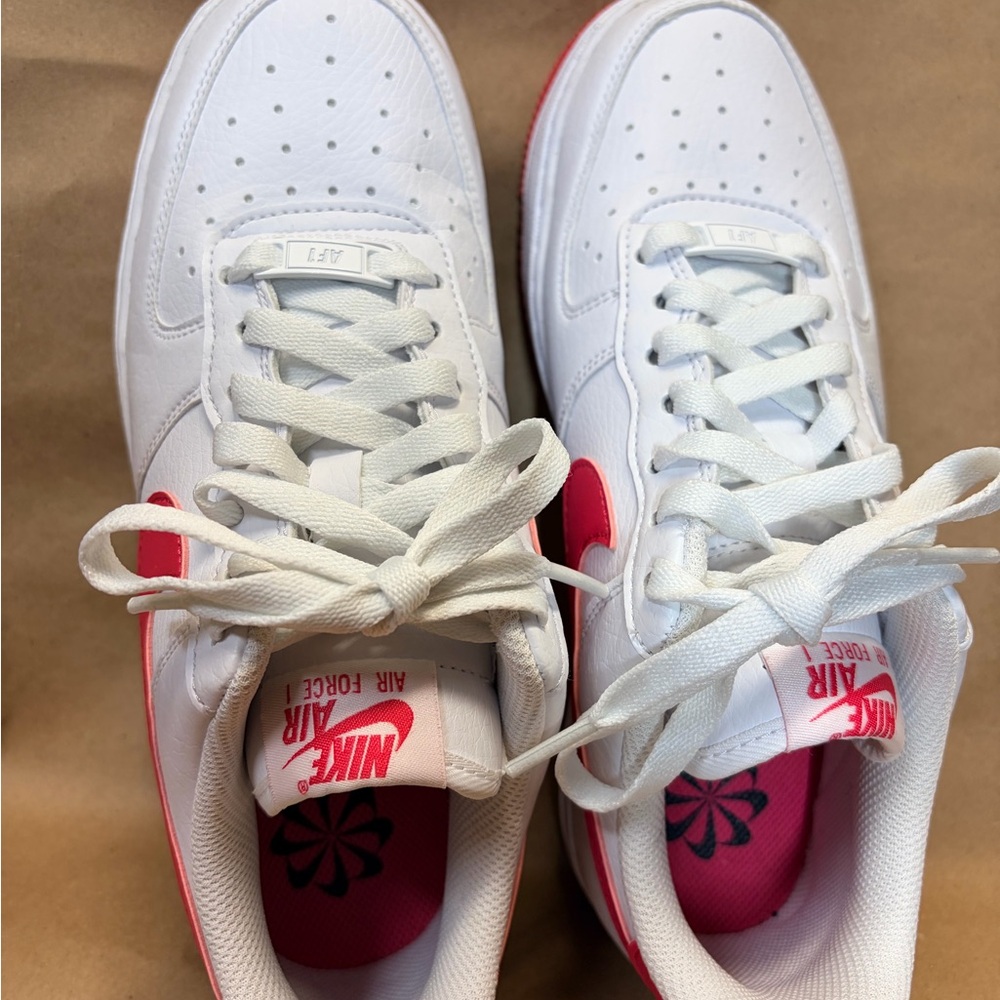 💖Women’s Nike Air Force 1 '07 - White / Aster Pink ✨ - Picture 8 of 10